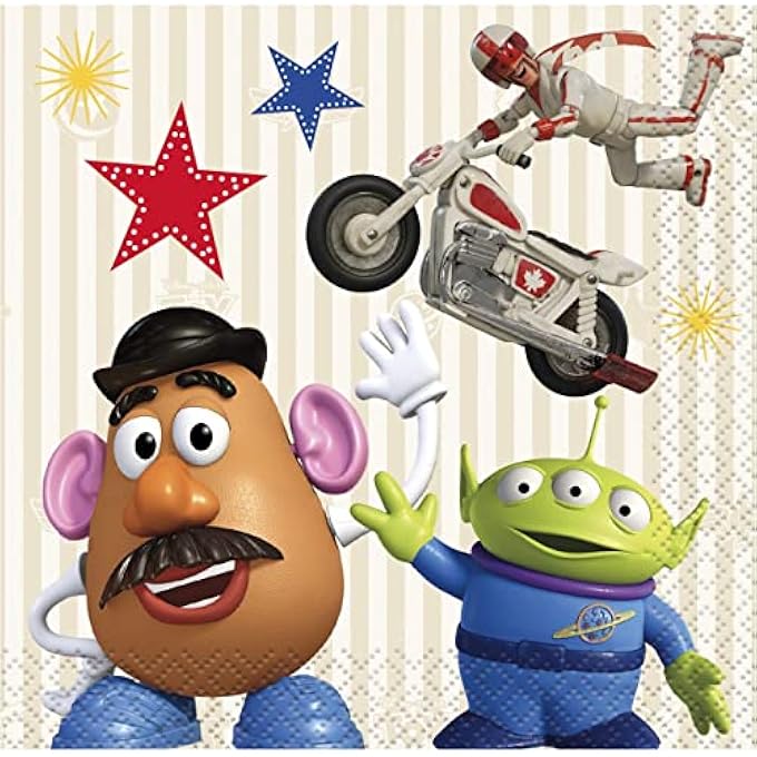 INDUSTRIES DISNEY TOY STORY 4 MOVIE BEVERAGE NAPKINS (16 PER PACKAGE)